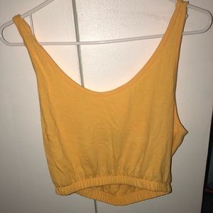 Forever 21 Yellow Crop Tank